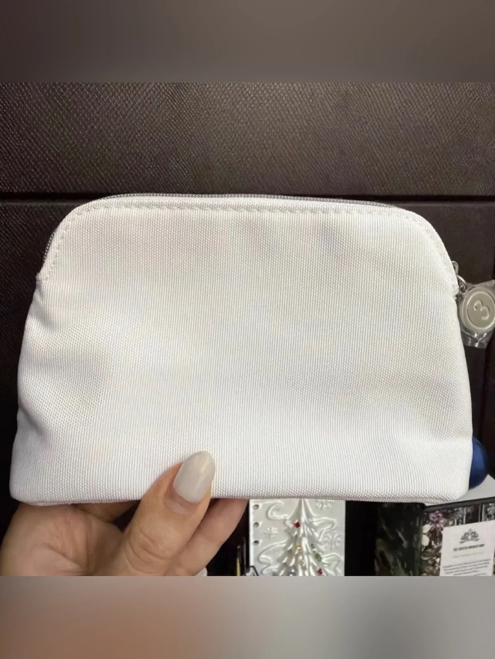 Maison Martin Margiela White Canvas Cosmetic Pouch